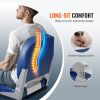 VEVOR Boat Seat, 18.9" Low Back Boat Seat, Folding Boat Chair with Thickened Sponge Padding and Hinge, Fold-Down Boat Captain Chair for Fishing Boat